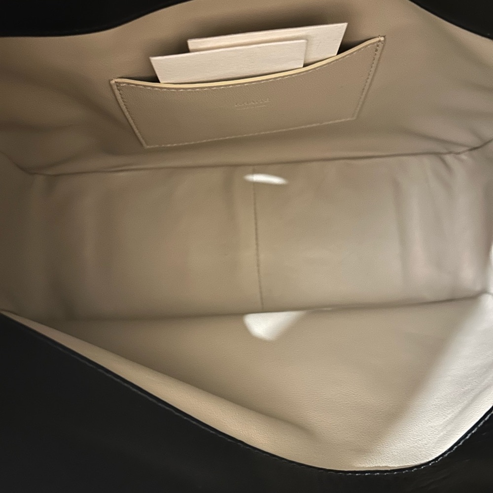 KHAITE Black Leather Shoulder Bag - Picture 5 of 9